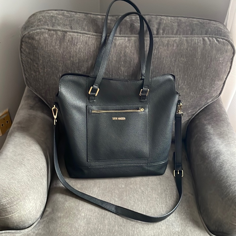 Steve Madden Black Tote Bag